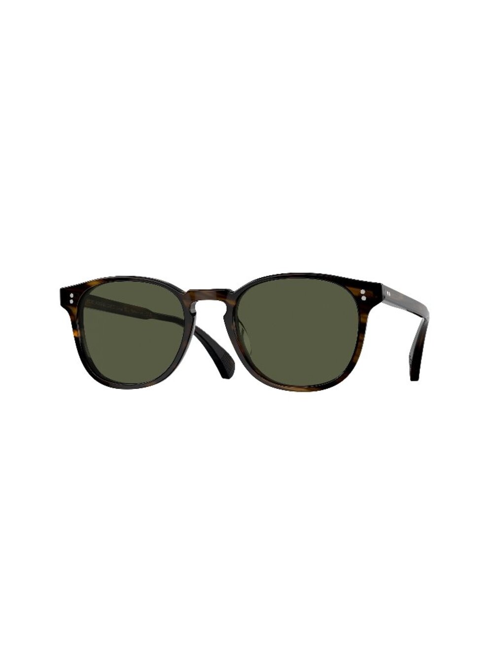 New Oliver Peoples Unisex Sunglasses Multicolor Round Green Lens Injected Frame